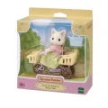BUĞZ Sylvanian Families Çiçekli Kedi Anne ve Bisiklet