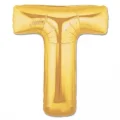 BUĞZ T Harf Folyo Balon Altın Renk  40 inç