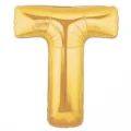  T Harf Folyo Balon Altın Renk  40 inç
