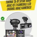  TA-01 3 Kameralı 1080P Araç Kamerası Siyah