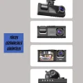  TA-01 3 Kameralı 1080P Araç Kamerası Siyah