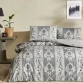  Taç Çift Kişilik Ranforce Nevresim Takımı Edwina Gri