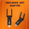 BUĞZ Tak-Çalıştır Özellikli Çift Bant WiFi Adaptör – 1200 Mbps - BUĞZ