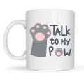 BUĞZ Talk To My Paw – Sevimli Kedi Patili Porselen Kupa MODEL 57