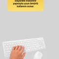 BUĞZ Tam Boy Kablosuz Klavye Mouse Seti - Gelişmiş Bağlantı ve Sessiz Performans