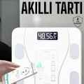 BUĞZ Tartı Baskül Dijital Elektronik Tartı Vücut Analiz Wifi Akıllı Yağ Ölçer - BUĞZ