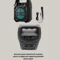BUĞZ Taşınabilir 6.5” Bluetooth Hoparlör USB TF Kart Mikrofonlu Şarjlı Sistem