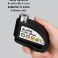  Taşınabilir Alarm Disk Kilidi Motosiklet Scooter Bisiklet Güvenlik