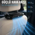 BUĞZ Taşınabilir Araç Koltuk Fanı Sessiz Çalışan USB Şarjlı Boyun Soğutucu