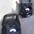 BUĞZ Taşınabilir Bluetooth Hoparlör Led Işıklı Uzun Pil Ömrü