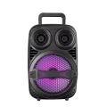 BUĞZ Taşınabilir Bluetooth Speaker Mikrofonlu Karaoke Hoparlör RGB Işıklı 6.5 İnç Güçlü Ses