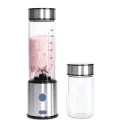BUĞZ Taşınabilir Cam Blender 450 ml 350 ml Çift Hazneli Smoothie Blender - BUĞZ