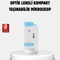 BUĞZ Taşınabilir Eğitim Mikroskobu 80X–200X LED Işıklı ve Darbeye Dayanıklı