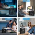 BUĞZ Taşınabilir Işıklı 5 Spreyli Vantilatör Buzlu Buharlı Vantilatör Mini Fan Nemlendirici