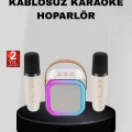 BUĞZ Taşınabilir Karaoke Hoparlör Bluetooth 5.0 ve Çift Mikrofonlu