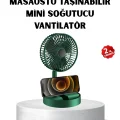 BUĞZ Taşınabilir Katlanabilir Mini Fan 3 Kademeli Şarj Edilebilir