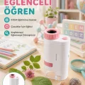 BUĞZ Taşınabilir LED Mikroskop 80X-200X Büyütmeli Çocuklar İçin Eğitici Bilim Mikroskobu