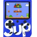 BUĞZ Taşınabilir mini atari oyun konsolu 400 oyunlu mavi renk bluetooth yok - Elektronik