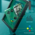 BUĞZ Taşınabilir mini el oyun konsolu 3,5 inç ekran oyunlu yeşil renk bluetooth yok - Elektronik