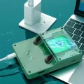 BUĞZ Taşınabilir mini el oyun konsolu 3,5 inç ekran oyunlu yeşil renk bluetooth yok - Elektronik