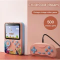 BUĞZ Taşınabilir mini el oyun konsolu 500 oyunlu Bluetooth bağlantılı mavi renkli gamepad