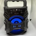 BUĞZ Taşınabilir Mini Işıklı Bluetooth Hoparlör, FM Radyo, USB ve SD Kart Girişli, Turkuaz Renk