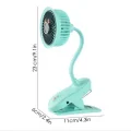 BUĞZ Taşınabilir Mini Klips Bebek Arabası Fanı, Fan Elektrikli Soğutma Hava Sirkülatöründe 360 Derece Dönebilen Klips
