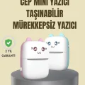  Taşınabilir Mini Termal Yazıcı 200 DPI Bluetooth Bağlantılı