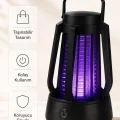 BUĞZ Taşınabilir Mor Işıklı Sineksavar Lamba Koruyucu Gövdeli Pratik Kullanım Cihazı