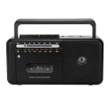 BUĞZ Taşınabilir nostaljik radyo kaset çalar FM radyo USB MP3 çalar Bluetooth hoparlör siyah