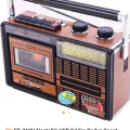 BUĞZ Taşınabilir nostaljik radyo USB kart FM radyo kaset çalar Bluetooth kırmızı 2 yıl garantili