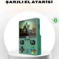 BUĞZ Taşınabilir Oyun Konsolu 3.5 İnç IPS Ekran Yaylı Çift LR Tuşlu