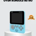 BUĞZ Taşınabilir Retro Oyun Konsolu – 3.5 İnç LCD, 666 Klasik Oyun, TV Destekli