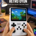 BUĞZ Taşınabilir Retro Oyun Konsolu Geniş Ekran ve Çoklu Emülatör Desteği Yeni Nesil