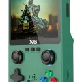 BUĞZ Taşınabilir retro oyun konsolu yeşil renk oyunlu HD görüntü bluetooth yok - Elektronik