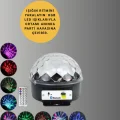 BUĞZ Taşınabilir RGB Disko Topu Bluetooth ve Uzaktan Kumanda Özellikli - BUĞZ