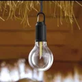 BUĞZ Taşınabilir Şarjlı Led Ampül Outdoor Kamp Bahçe Lambası 10w Askılı Kırılmaz Led Işık
