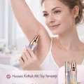 BUĞZ Taşınabilir Şarjlı Yüz Tüy Alma Aleti, Tahriş Etmeyen Hassas Başlık ve Lüks Gövde