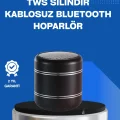 BUĞZ Taşınabilir Silindir Tasarım Bluetooth 5.0 Hoparlör Yüksek Bas Performanslı