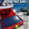 BUĞZ Taşınabilir Solar LED Parti Lambası USB Şarjlı Renkli Dekoratif Aydınlatma