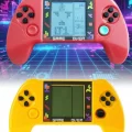 BUĞZ Taşınabilir Tetris Oyun Konsolu Renkli Retro Oyun Aleti Çocuklar İçin Eğlenceli Mini Konsol