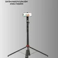 BUĞZ Taşınabilir Tripod ve Selfie Çubuğu Vlog ve Video Çekimi