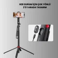 BUĞZ Taşınabilir Tripod ve Selfie Çubuğu Vlog ve Video Çekimi - BUĞZ