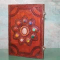 BUĞZ Taşlı Deri Defter Model 14