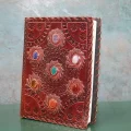 BUĞZ Taşlı Deri Defter Model 7