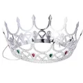 BUĞZ Taşlı Rönesans Kostümlü Kraliyet Ortaçağ Gümüş Kraliçe Prenses Tacı