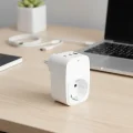 BUĞZ Tekli Yüksek Voltaj Korumalı Duvar Prizi 2x Type-c 1x Usb Çıkışlı Priz Grup Priz Çoğaltıcı Beyaz