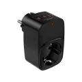 BUĞZ Tekli Yüksek Voltaj Korumalı Duvar Prizi 2x Type-c 1x Usb Çıkışlı Priz Grup Priz Çoğaltıcı Siyah