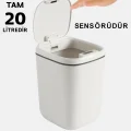  Teknolojik Çöp Kutusu Otomatik Aç Kapat Sensörlü Mutfak Banyo Ev Ofis PİLLER DAHİLDİR