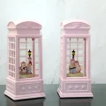BUĞZ Telefon Kulübeli Kış Masalı Işıklı Müzikli Kar Küresi